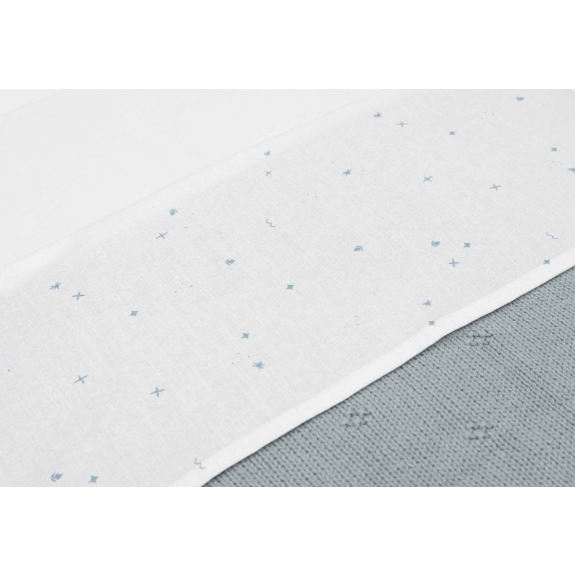 Jollein - Lakentje Wieg 75x100cm Twinkling - Sea Green