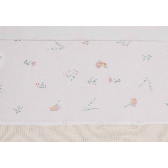 Jollein - Laken Wieg 75x100cm Vogeltjes