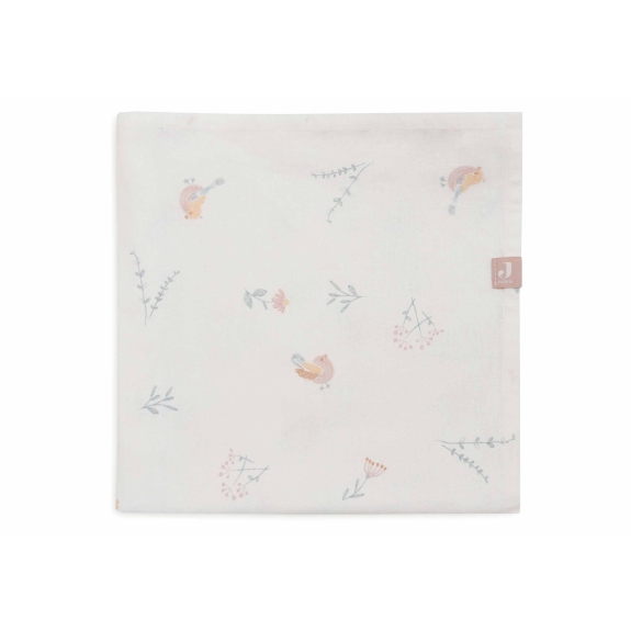 Jollein - Laken Wieg 75x100cm Vogeltjes