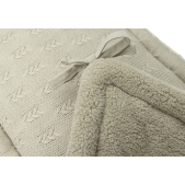 Jollein - Boxbumper 180x30cm Grain Knit - Olijfgroen