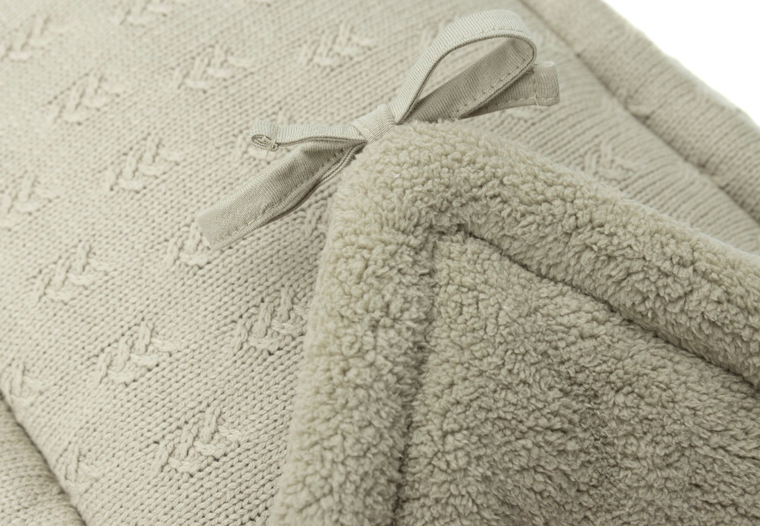 Boxbumper 180x30cm Grain Knit - Olijfgroen - afbeelding 3