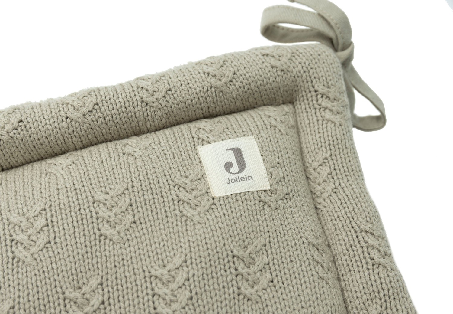 Boxbumper 180x30cm Grain Knit - Olijfgroen - afbeelding 4