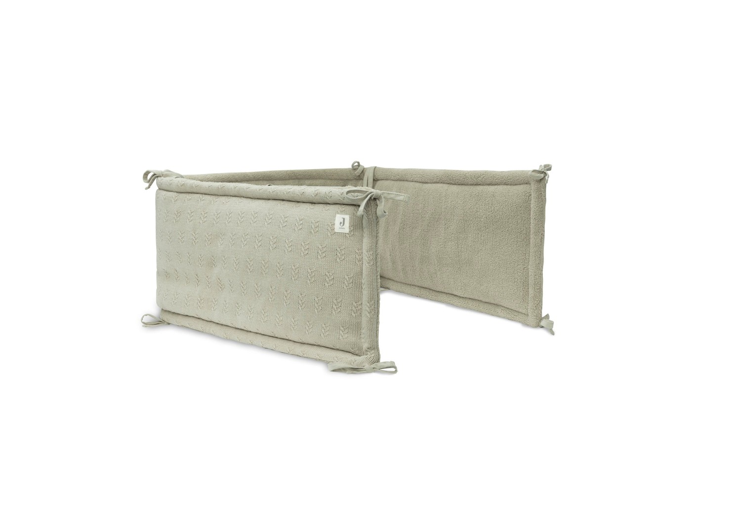 Boxbumper 180x30cm Grain Knit - Olijfgroen