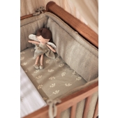 Jollein - Boxbumper 180x30cm Grain Knit - Olijfgroen