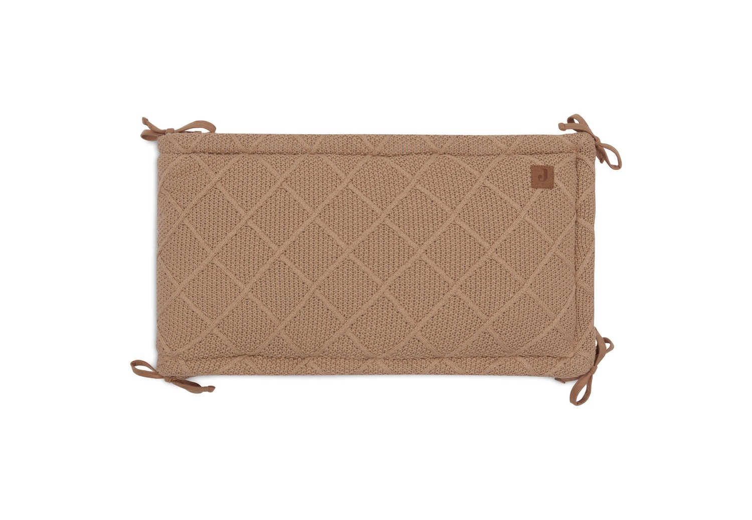 Gebreide Boxbumper 180x30cm - Biscuit - afbeelding 2