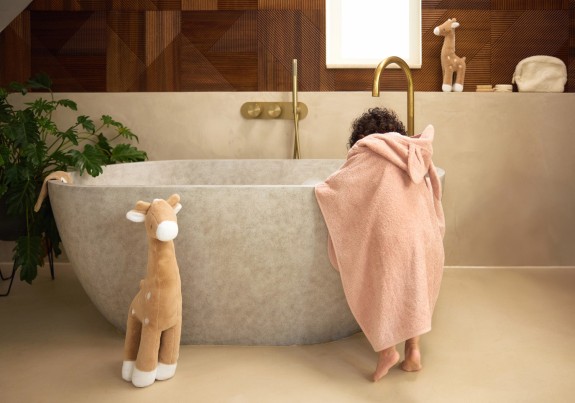 Jollein - Badcape 100x100cm - Wild Rose