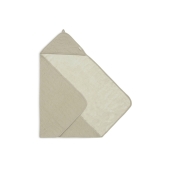 Jollein - Zachte Waves Badcape 75x75cm - Olijfgroen