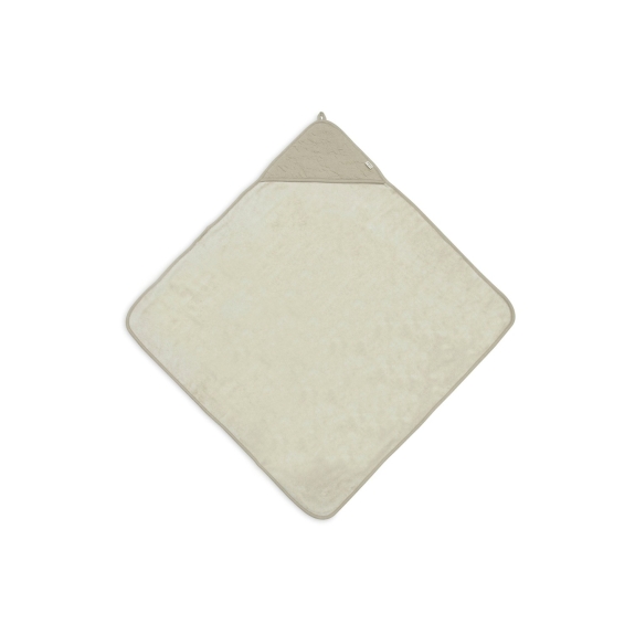 Jollein - Zachte Waves Badcape 75x75cm - Olijfgroen