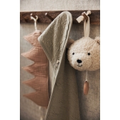 Jollein - Zachte Waves Badcape 75x75cm - Olijfgroen