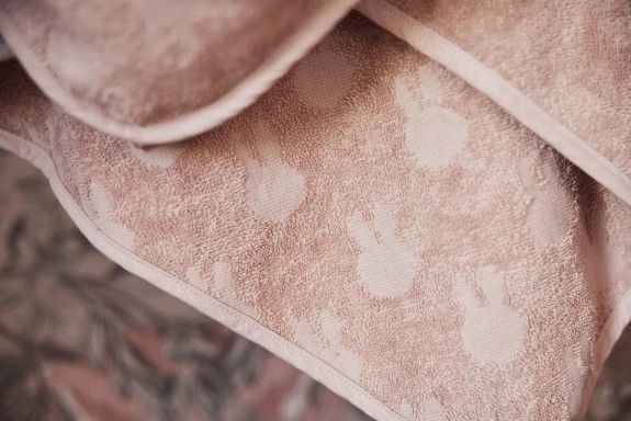 Jollein - Badcape Miffy Jacquard - Wild Rose