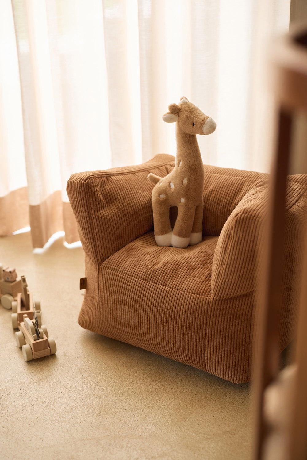 Knuffel XL Giraffe - Biscuit - afbeelding 6
