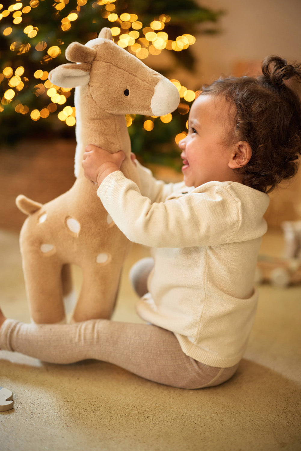 Knuffel XL Giraffe - Biscuit - afbeelding 10