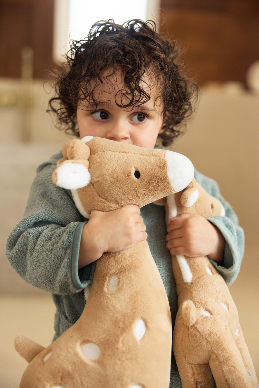 Knuffel XL Giraffe - Biscuit - afbeelding 13