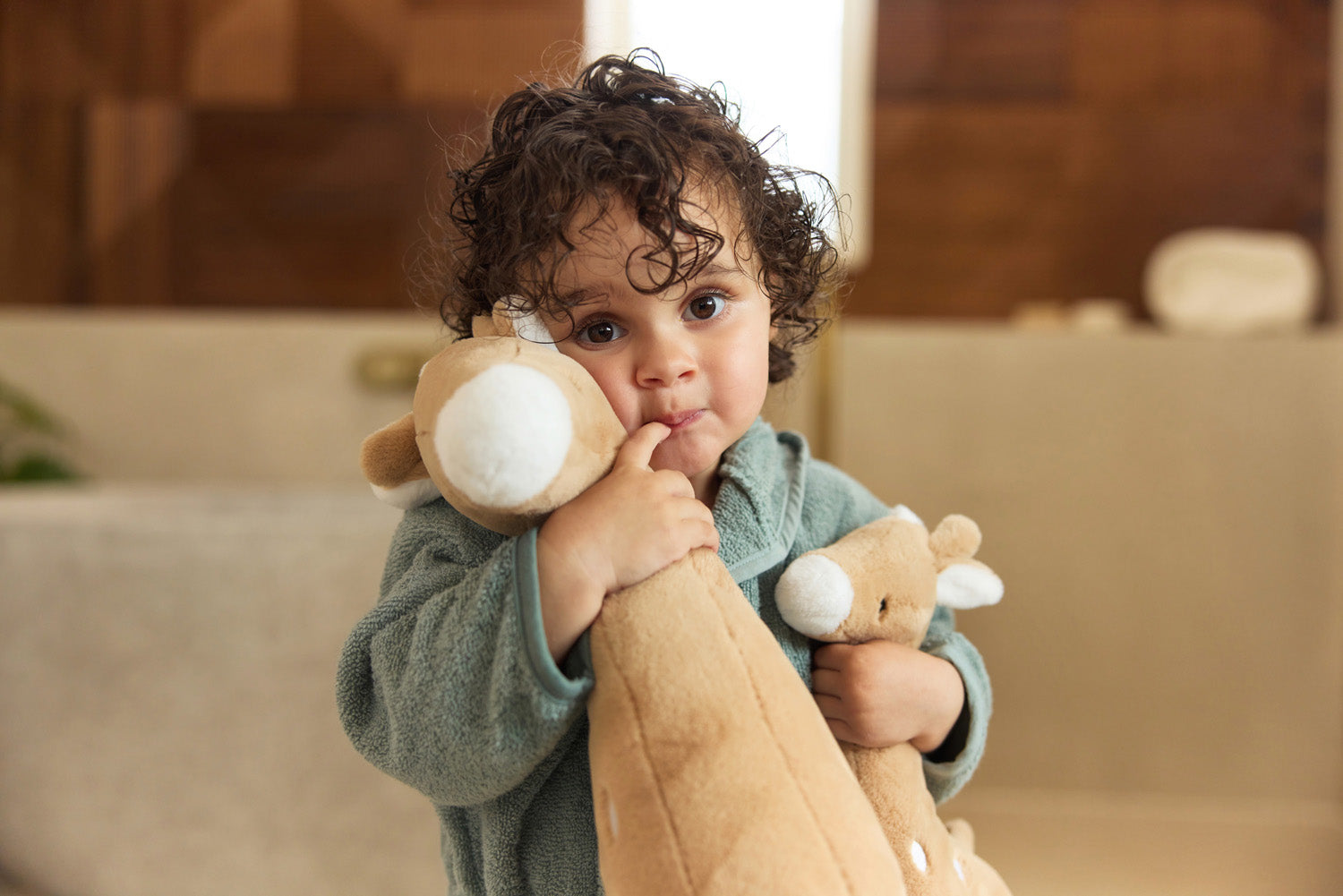 Knuffel XL Giraffe - Biscuit - afbeelding 14