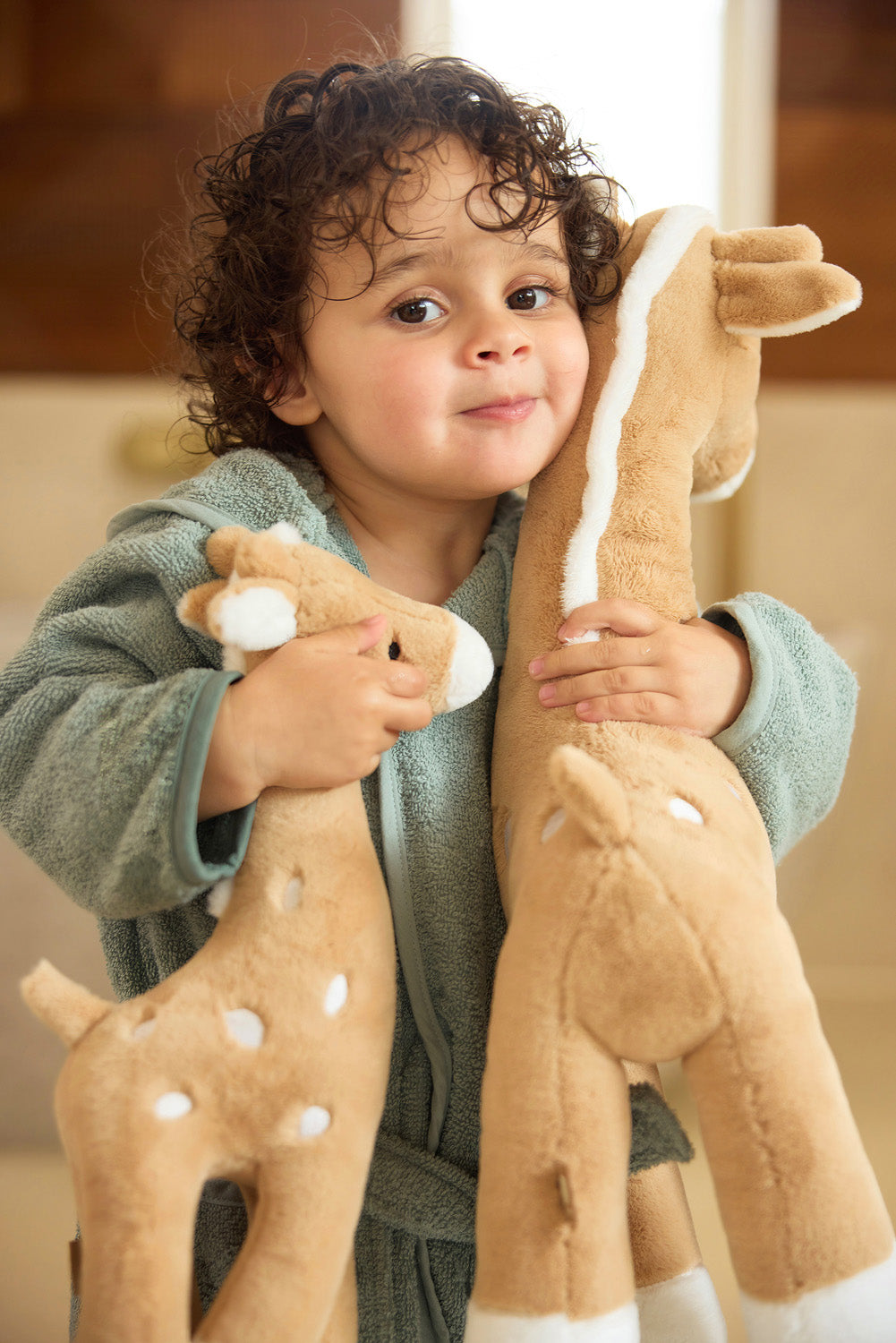Knuffel XL Giraffe - Biscuit - afbeelding 12