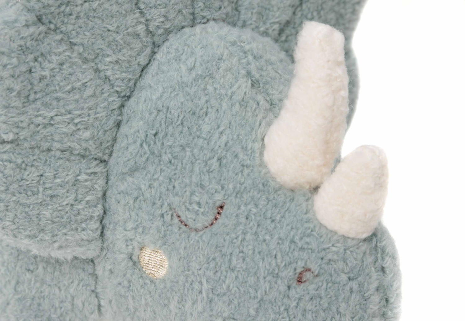Knuffel Dino met Geluid en Palmboom - Grijs Blauw - afbeelding 4