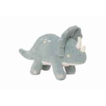 Knuffel Dino met Geluid en Palmboom - Grijs Blauw