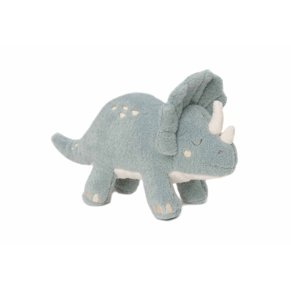 Knuffel Dino met Geluid en Palmboom - Grijs Blauw