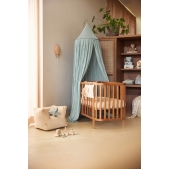 Knuffel Dino met Geluid en Palmboom - Grijs Blauw