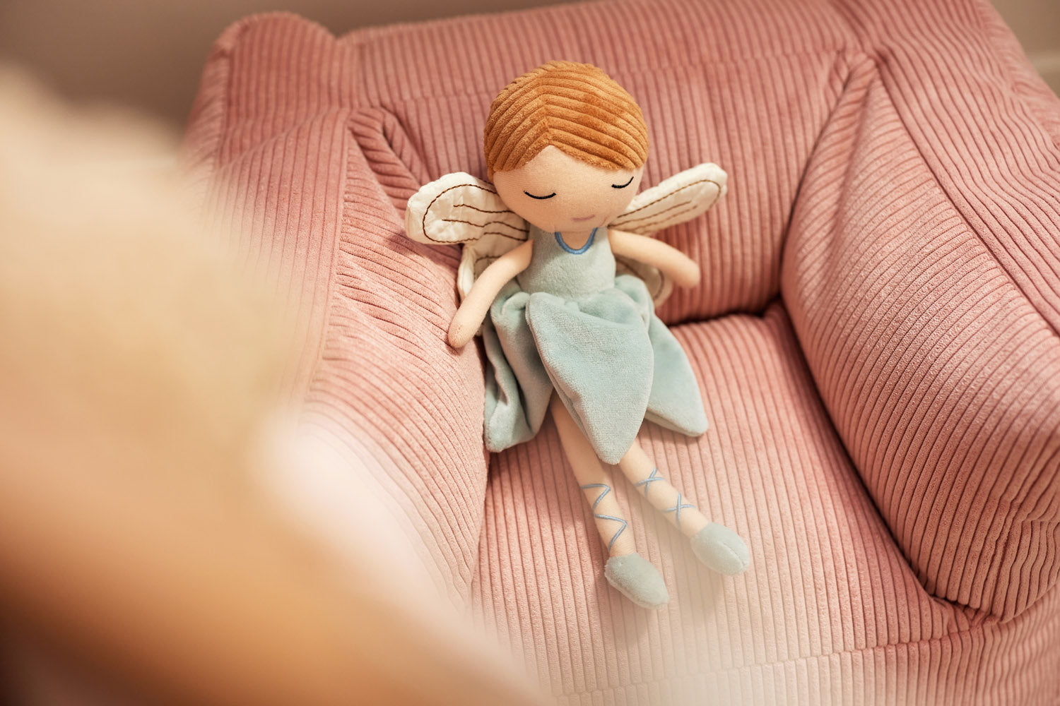 Nieuwe Kinderfauteuil Corduroy - Wild Rose - afbeelding 7