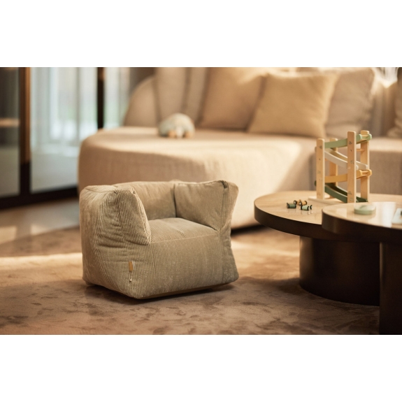 Nieuwe Collectie Kinderfauteuil Corduroy - Groen