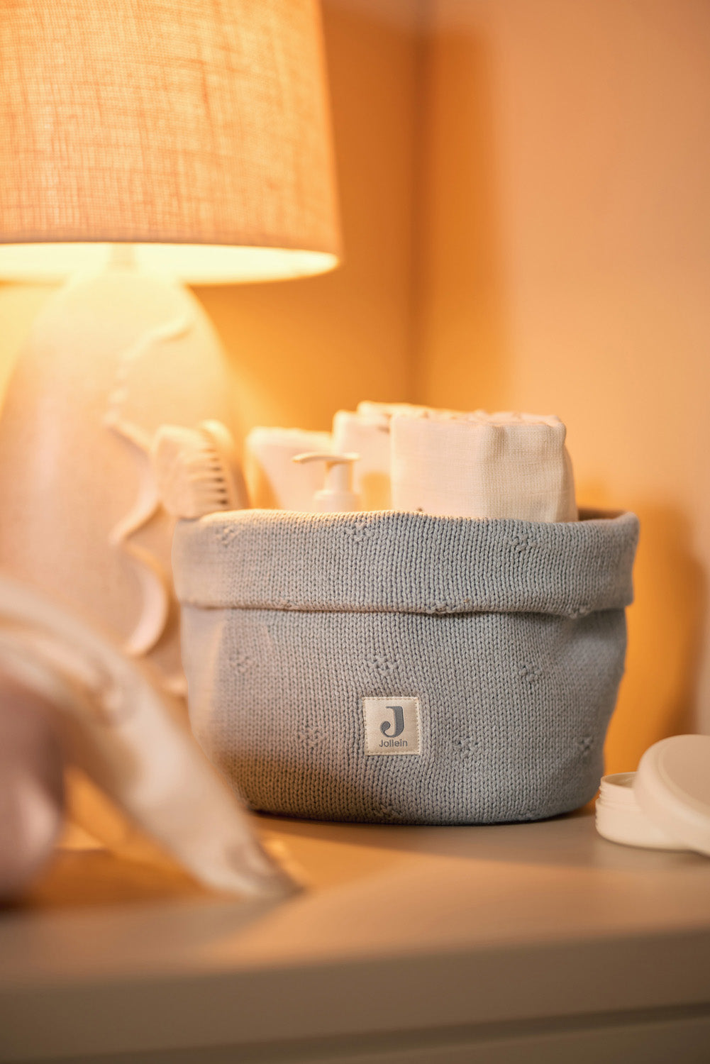 Opbergmandje Cosy Knit - Sea Green - afbeelding 2