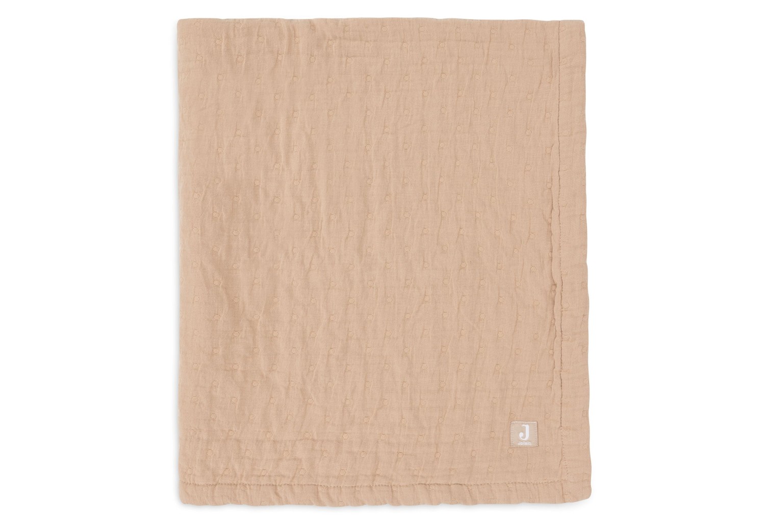 Hydrofiel Deken 75x100cm Jacquard - Biscuit - GOTS