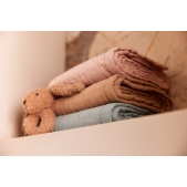 Hydrofiel Deken 75x100cm Jacquard - Biscuit - GOTS