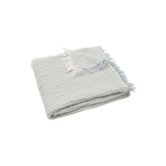 Nieuwe Collectie Deken Wieg 75x100 cm Fringe Stripe - Se