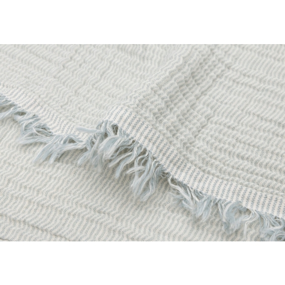 Nieuwe Collectie Deken Wieg 75x100 cm Fringe Stripe - Se