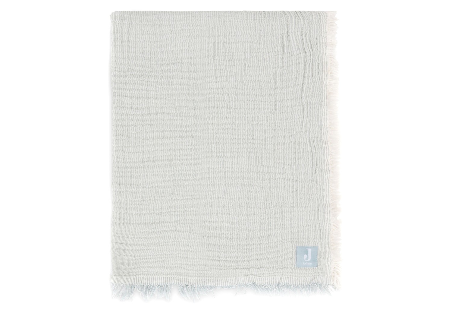 Nieuwe Collectie Deken Wieg 75x100 cm Fringe Stripe - Se