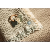 Nieuwe Collectie Deken Wieg 75x100 cm Fringe Stripe - Se