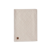 Jollein - Ledikantdeken Check Knit 100x150cm - Oatmeal