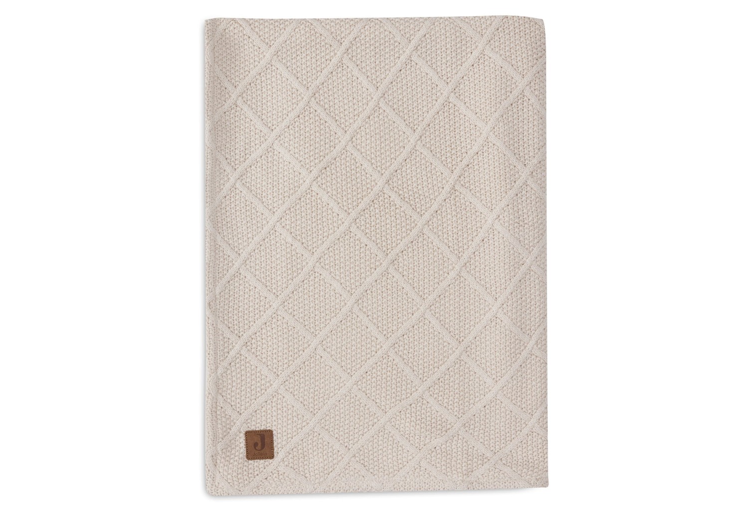 Ledikantdeken Check Knit 100x150cm - Oatmeal - afbeelding 9