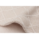 Jollein - Ledikantdeken Check Knit 100x150cm - Oatmeal