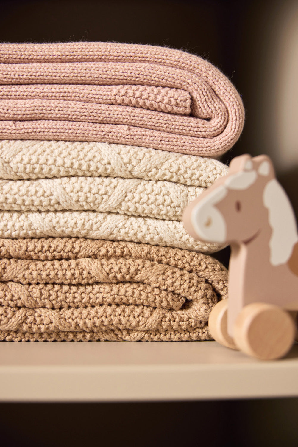 Ledikantdeken Check Knit 100x150cm - Oatmeal - afbeelding 14