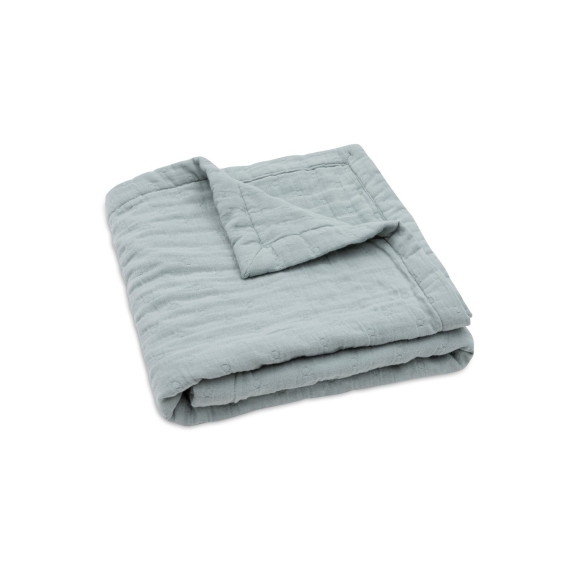 Hydrofiel Deken 75x100cm Jacquard - Sea Green - GOTS