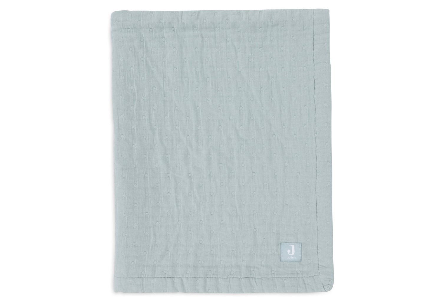 Hydrofiel Deken 75x100cm Jacquard - Sea Green - GOTS