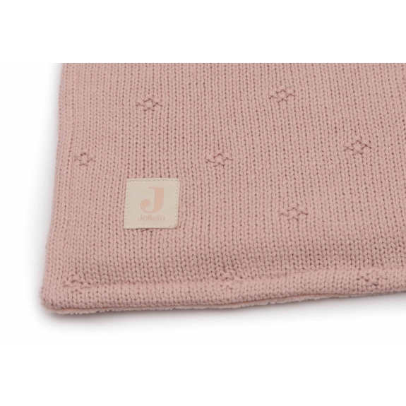 Jollein - Deken Wieg 75x100cm - Cosy Knit Wild Rose