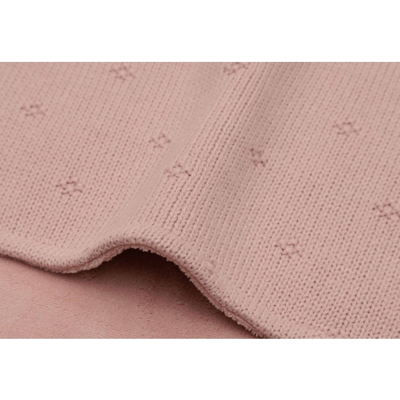 Jollein - Deken Wieg 75x100cm - Cosy Knit Wild Rose