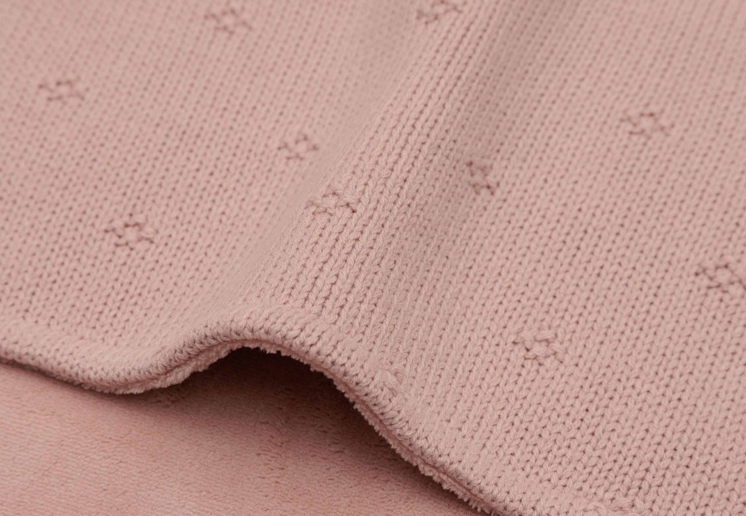Deken Wieg 75x100cm - Cosy Knit Wild Rose - afbeelding 5