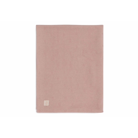 Jollein - Deken Wieg 75x100cm - Cosy Knit Wild Rose