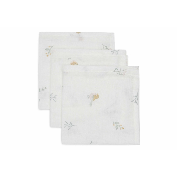 Jollein - Hydrofiel Monddoekje - Lovely Birds - 3 Stuks