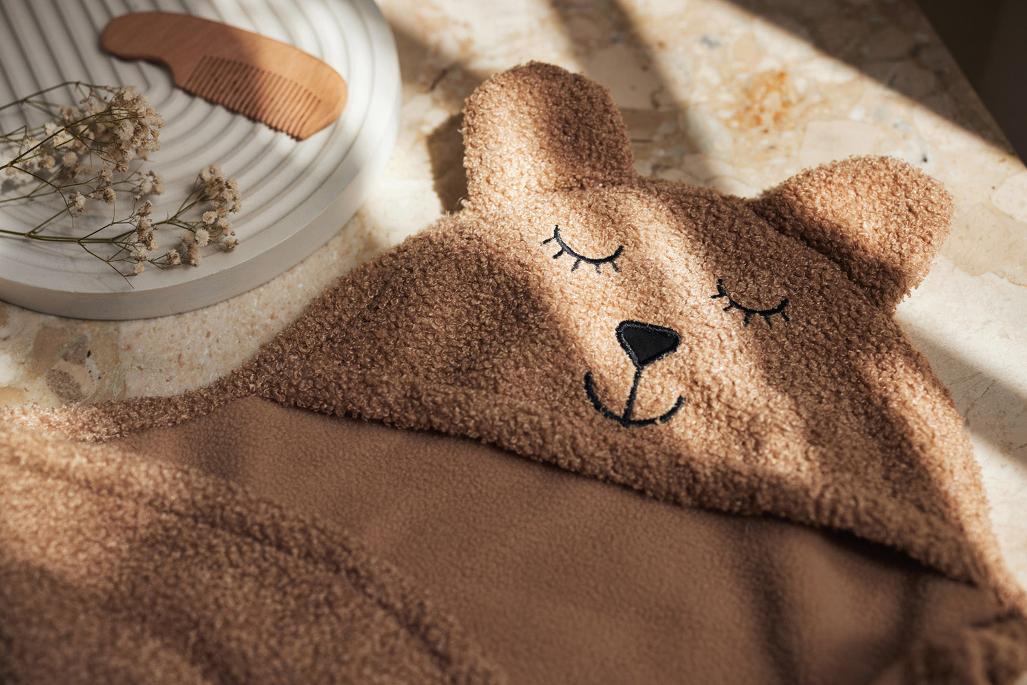 Wikkeldeken Bear Boucle - Biscuit - afbeelding 7