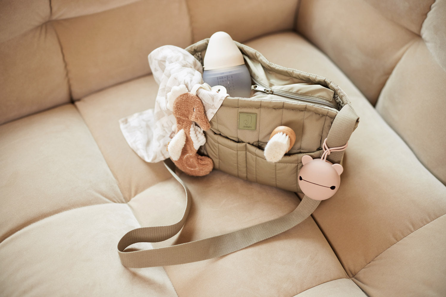 Kinderwagen/Buggy Organizer - Olijfgroen - afbeelding 8