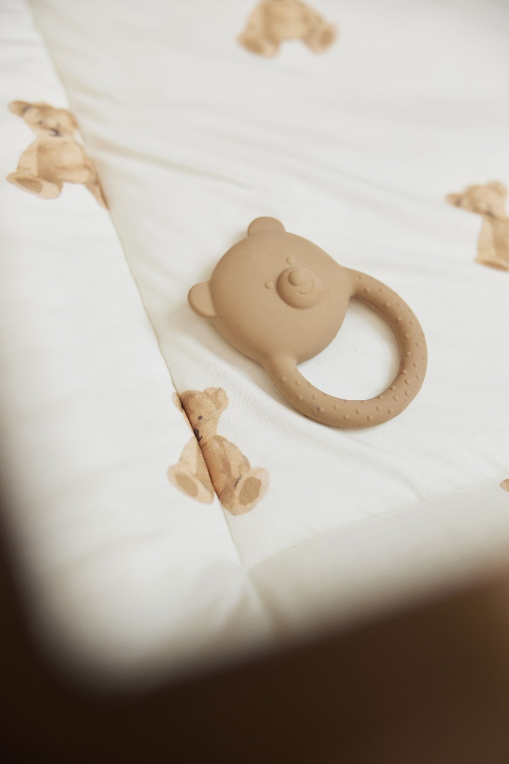 Rubberen Bijtring Teddybeer - Biscuit - afbeelding 4