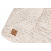 Jollein - Zacht Boxkleed Check Knit 75x95cm - Oatmeal