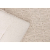 Jollein - Zacht Boxkleed Check Knit 75x95cm - Oatmeal