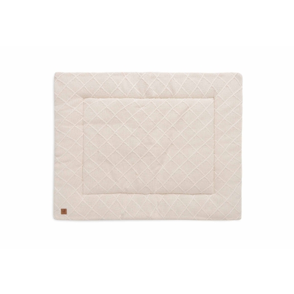 Jollein - Zacht Boxkleed Check Knit 75x95cm - Oatmeal