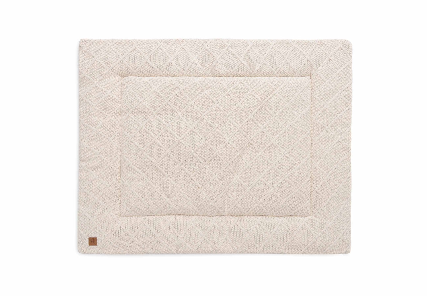 Zacht Boxkleed Check Knit 75x95cm - Oatmeal